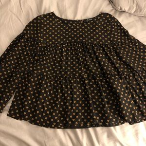 Madewell Heart Print Top